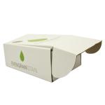 E Flute Corrugated Shipping Boxes Printing Gloss Lamination White Tab Locking