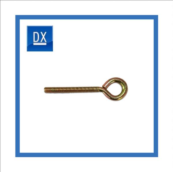 Buy cheap Yellow Zinc Plated Circle Head Weld Screws , 4.8 Grade Carbon Steel Welded Eye Screw from wholesalers