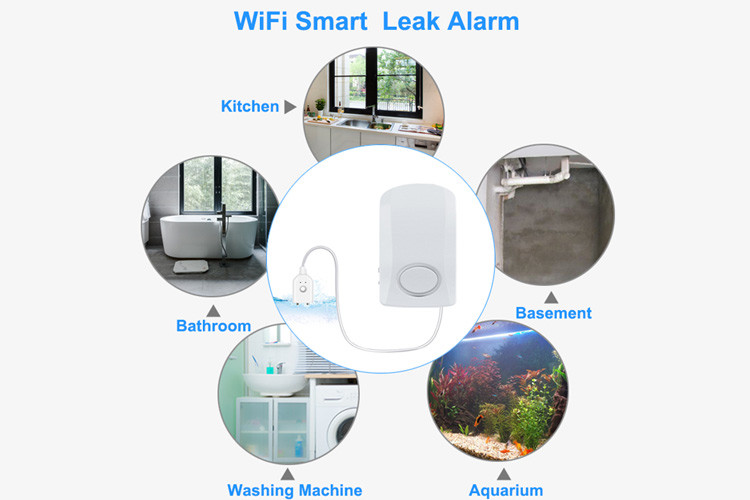 113g Waterproof Water Leak Alarm Detector Sensor With Siren Sound