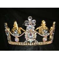 Buy cheap king crowns queen crowns pageant crowns round fully crowns and tiara wholesale product