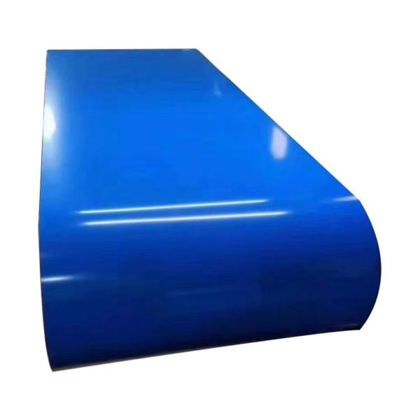 Buy cheap 0.25x1219mm Blue Color Polyester Coating Pre Painted Coil Precoated Steel Sheet from wholesalers