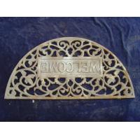 Buy cheap Half Moon Outside Door Mats / Antique Personalized Metal Door Mats product