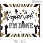 Double Adhesive PEVA Oilproof Party Decoration Banner 43x74 Inch