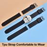 Buy cheap Waterproof TPU Wrist Rubber Watch Strap 22mm Size Quick Release from wholesalers