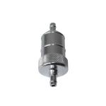 Silver Color High Performance Fuel Filter , Aluminium Alloy Go Kart Fuel Filter