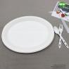 Buy cheap 10/12 Inch biodegradable sugarcane Oval Plate-Wholesale Water-proof bagasse plate-Natural friendly pulp tableware from wholesalers