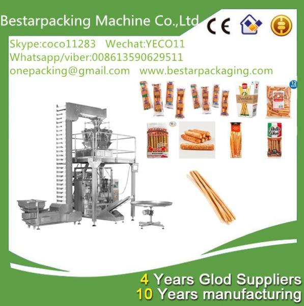 Buy cheap Bestar Weighting filling wrapping machine for finger sticks, Parmesan Breadsticks packing machinery from wholesalers