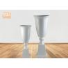 Buy cheap Matte White Fiberglass Planters Homewares Decorative Items Wedding Centerpiece Table Vase from wholesalers