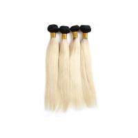 Buy cheap 1B Blonde 613 Color Brazilian Hair Weft Ombre Color Human Virgin Hair Weave 12" product