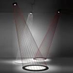 Red Rope LED Floor Lamp Magic Art Decoration For Hotel Office Shop Lighting(WH