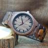 Buy cheap Natural Black Wood Watch Men Business Luxury Stop Watch Quartz Movement Wood Watches Luxury Gift Full Wooden Watches from wholesalers