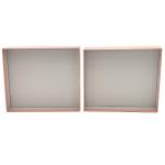 Customized cosmetics and clothing paper box Luxury pink two-piece large