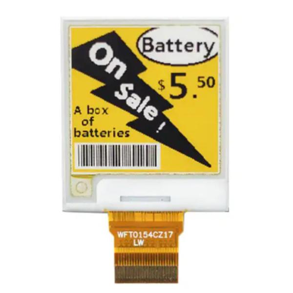 Buy cheap 1.54 Inch 200*200 E-Paper Price Tag display, ESL E-Ink Black, White And Yellow Three-Color Eink Screen from wholesalers