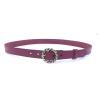 Buy cheap Red Womens Genuine Leather Belt For Jeans Dresses Pants With Braided Design Anti - Brass Buckle from wholesalers