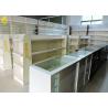 Buy cheap Glass Doors Steel Pharmacy Display Racks With Locker Glass Shelving from wholesalers