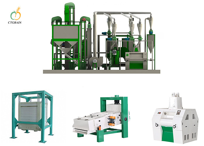 220kw Wheat Flour Milling Grinder 60TPD Compact Flour Mill