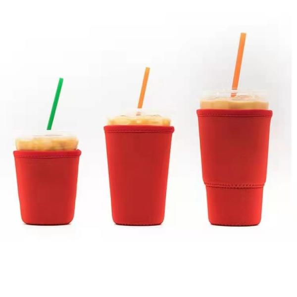Buy cheap Factory price reusable Anti-hot Neoprene cup Sleeves Tumbler cup bottle holder RTS solid cup sleeve bottle cover holder from wholesalers