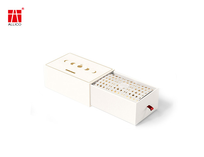 White Sleeve DIY Sliding Kraft Paper Box Cardboard Drawer Luxury Boxes