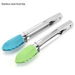 LFGB Stainless Steel Food Clip Kitchen Multifunctional BBQ Bake Bread Steak Clip