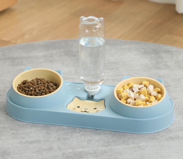 Buy cheap 15 Degree Tilted Automatic Water Bottle Bowl Cat Double Food Bowl from wholesalers