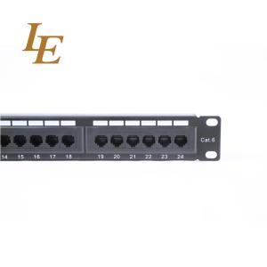 Buy cheap 1U UTP 24 Port Cat5E Cat6 UTP Patch Panel from wholesalers