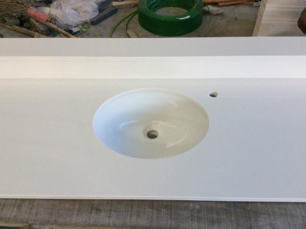 Kitchen Artificial Stone Countertops White Engineered Stone Countertop Easy To