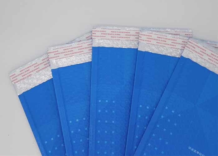 Blue Color Poly Mailer Shipping Bags No Permeation Self Adhesive Seal