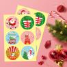 Buy cheap Transparent Festive Stickers Christmas Envelope Stickers For Xmas Party Supplies from wholesalers