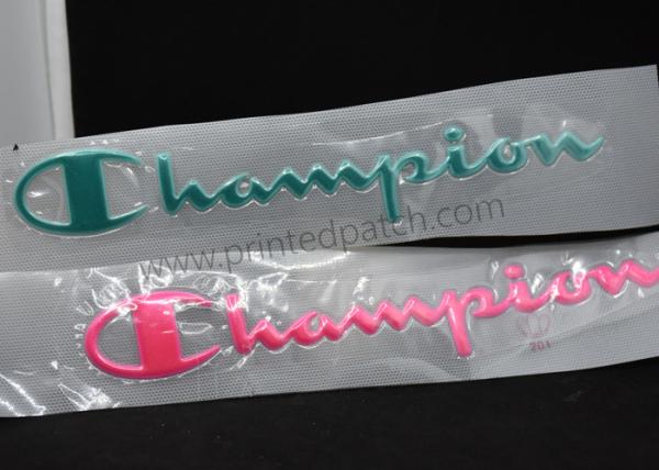 Buy cheap 8 Colorways 3D Champion Clothing Label Vinyl Heat Transfer Stickers from wholesalers