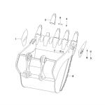 7T3402RC Excavator Bucket Teeth Alloy Steel Heavy Duty Bucket Teeth Rock Teeth