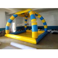 Buy cheap Heat Sealed Inflatable Swimming Pools 5*4*5m Blue And Yellow With 800w Air Pump product