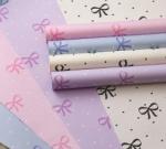Polka Dot Bow Kraft Paper Bouquet Packaging Paper