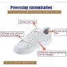Buy cheap White Perforated Toe Cap Mens Leather Casual Shoes Rubber Soles For Tennis from wholesalers