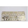 Buy cheap Shiny gold hollow out metal iron sheet shoelace buckles 17.5x3.5cm from wholesalers