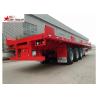 Buy cheap 12 Wheels 13 Meters Platform Semi Trailer 3 Axles Low Alloy Steel Material from wholesalers