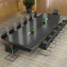 Buy cheap Large Rounded Corner Black Conference Table for Creative Training in Hotel and Hospital from wholesalers