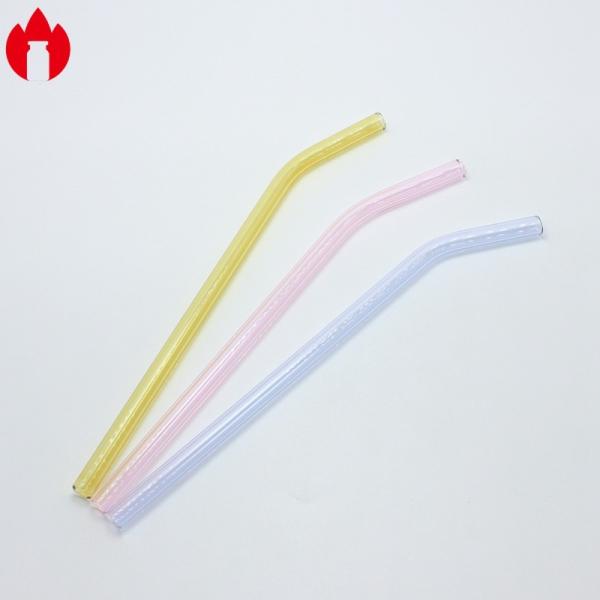 Buy cheap Customized High Borosilicate Glass Drinking Straws colorful from wholesalers