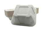 6 Inch Sugarcane Eco Hinged Biodegradable Takeout Containers