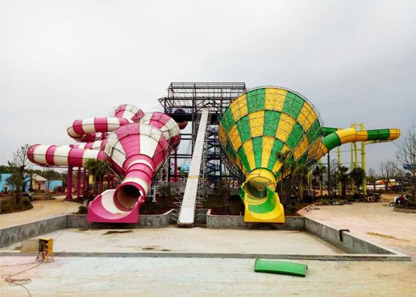 Buy cheap Colorful Tornado Water Slide Fiberglass Customized Safety Equipment from wholesalers