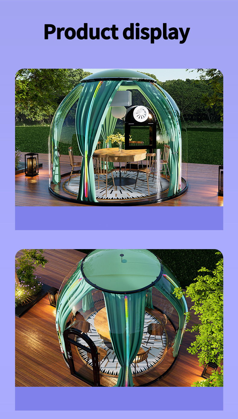 Round camping tent scenic park View Homestay bubble room