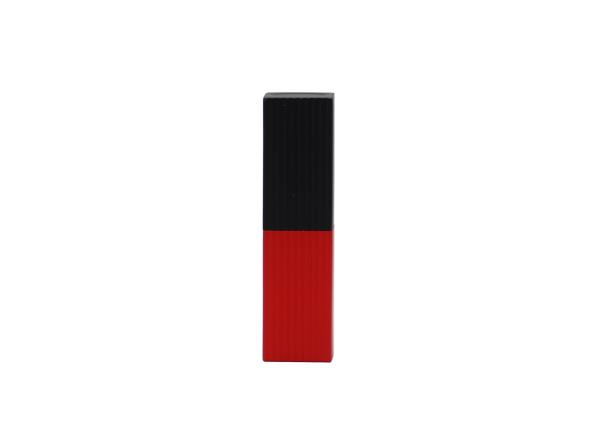 Buy cheap Square Lip Balm Tubes Ribbed Aluminum Magnet Tube With Black And Red Color from wholesalers