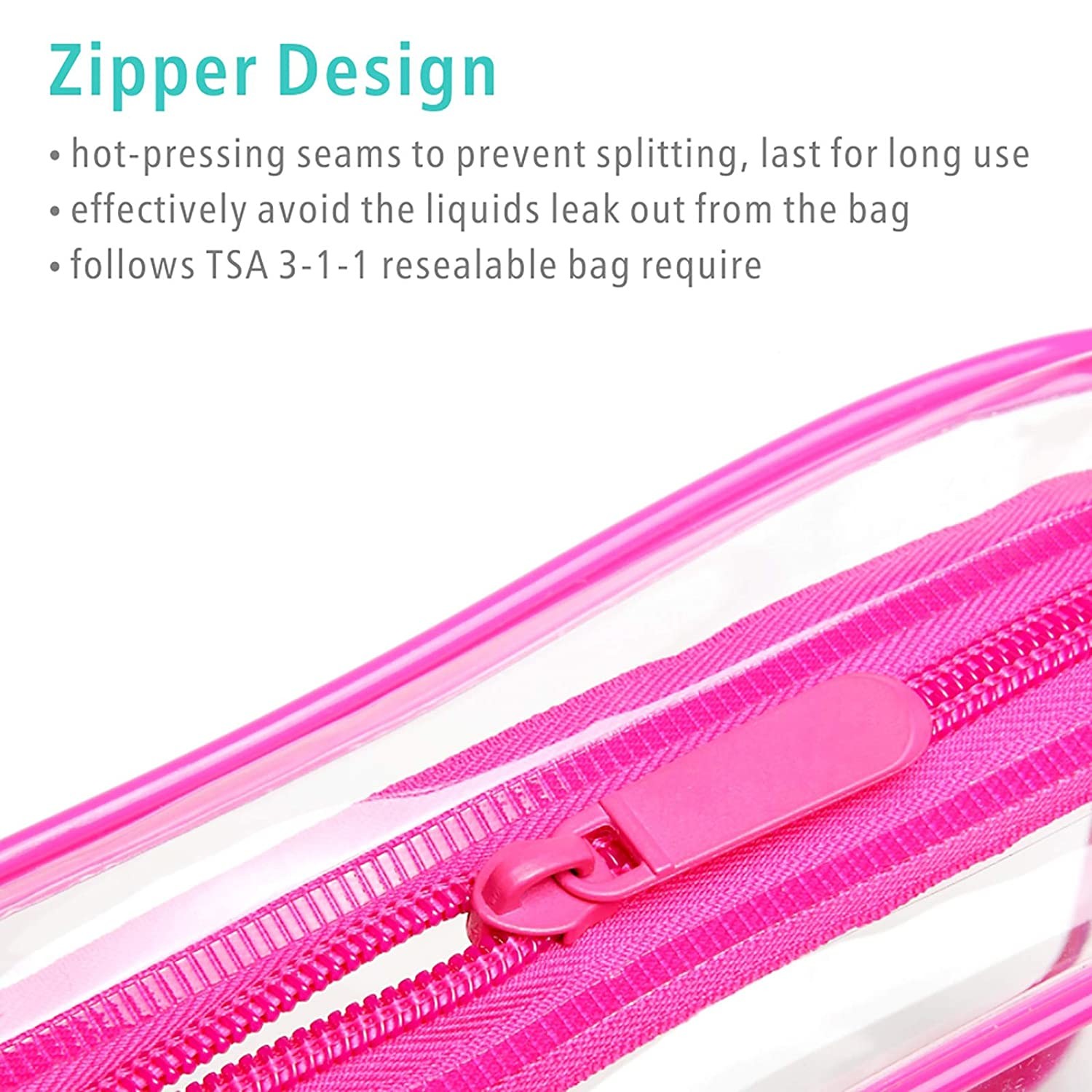 Waterproof and Shockroof Clear Cosmetic Makeup Bags for Women Men