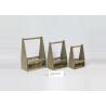 Buy cheap 3 Sets Hand Made Bamboo Vintage Wooden Crate Basket from wholesalers