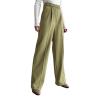Buy cheap 2023 Pants for Ladies Custom Oversize Square Pants Silk Straight Wide Leg Women Trousers Floor-Length Office from wholesalers