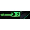 Buy cheap Luminescent PVC Reflective Vinyl Sticker Printable Photo For Emergency Exit from wholesalers