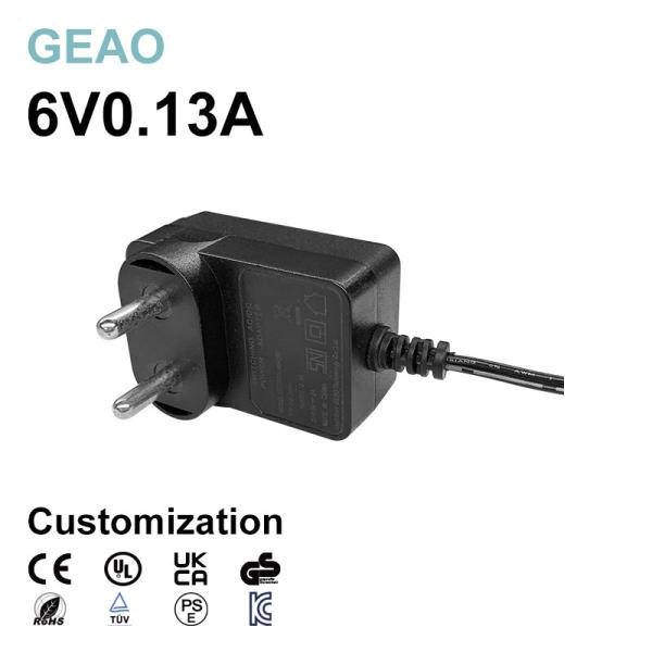 Buy cheap 6v 0.13a Wall Mount Power Adapters For Ac Dc Hair Removal Device Thermal Print Yt400 Projector Massage Chair from wholesalers