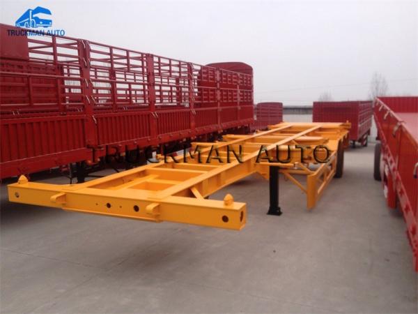 Buy cheap 3 Axles 40 Tons Skeletal Container Trailer , Semi Trailer Storage Containers 40 Feet from wholesalers