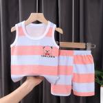3M-9M Children's Summer Cotton Suit Girls' Shorts Clothes Boys' Sleeveless