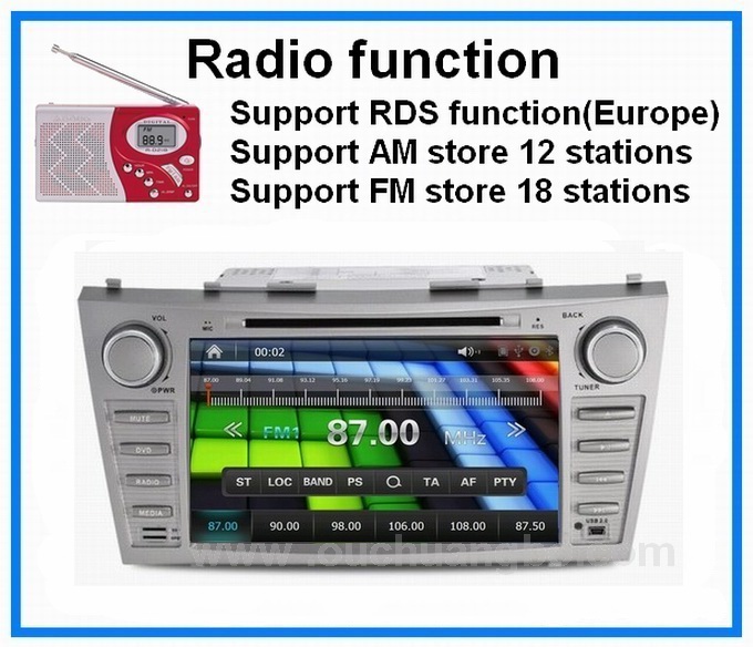 Ouchuangbo Toyota Camry 2007-2011 radio DVD with gps navigation bluetooth OCB-8611