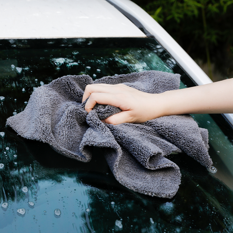 40*40cm Multi Ultra Thick Absorbent Fast Drying Edgeless Microfiber Towel for Vehicles